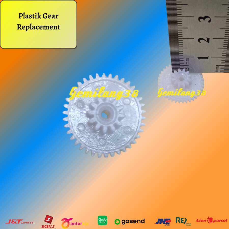 Plastic Gear Replacement part Tape Mobil roda gigi plastik II