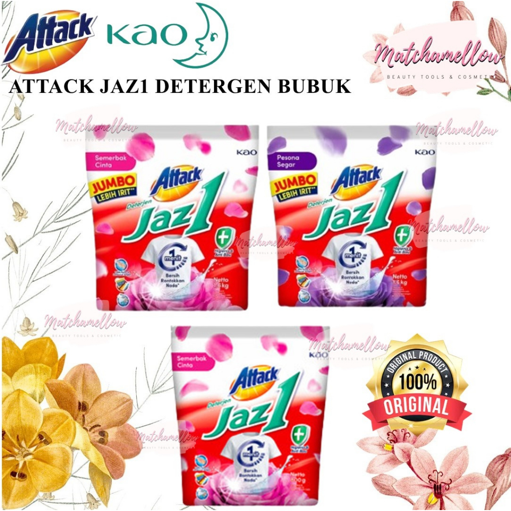 ❄️MATCHA❄️ DETERGEN ATTACK JAZ1 DETERJEN BUBUK -PESONA SEGAR SEMERBAK CINTA JAZ 1