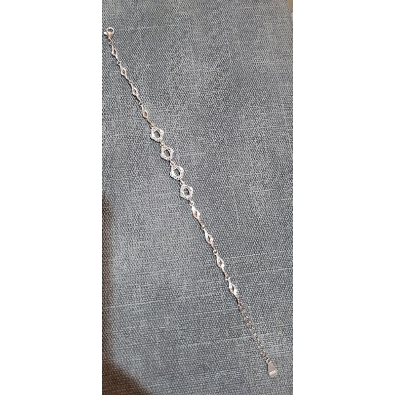 Essen rong Gelang Perak Beraspal Batu gelang tangan murah/accecories/gelang silver/acc