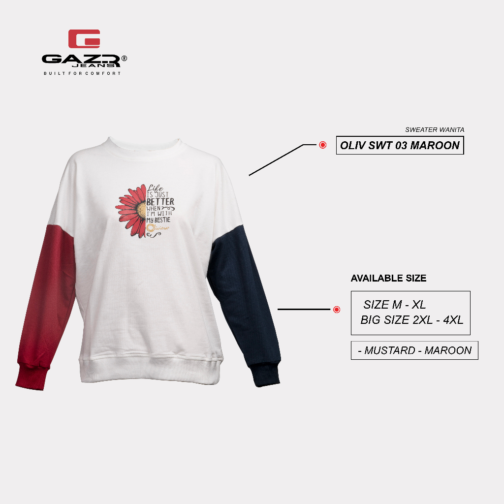 Sweater Oliviera OVERSIZE By Gazr Jeans