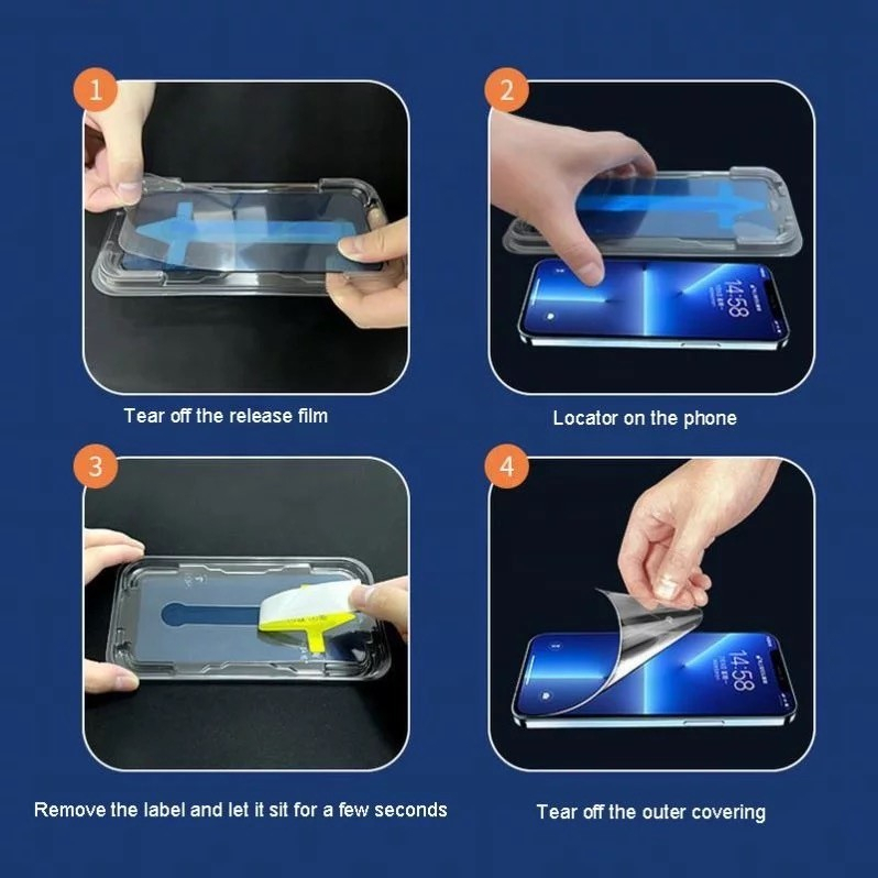 [ANTISPY] Superfit Easyfit Tempered glass iphone 12/ 12 Pro/ 13/ 13 Pro/ 13 Pro Max/ 14 Pro/ 14 Pro Max/ 14 Plus