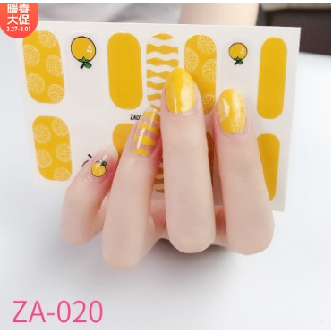 Stiker Kuku Tangan 14 Pcs Nail Art Sticker Tahan air Lucu murah Bagus Elegan Kekinian