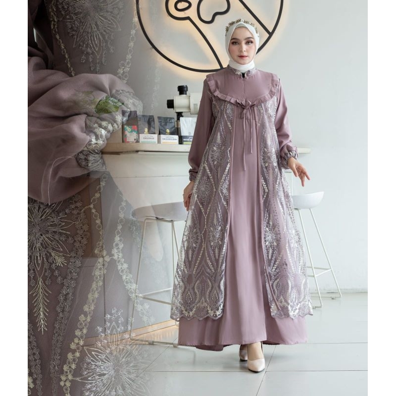 Dress Spider Bordir Payet Original Butik