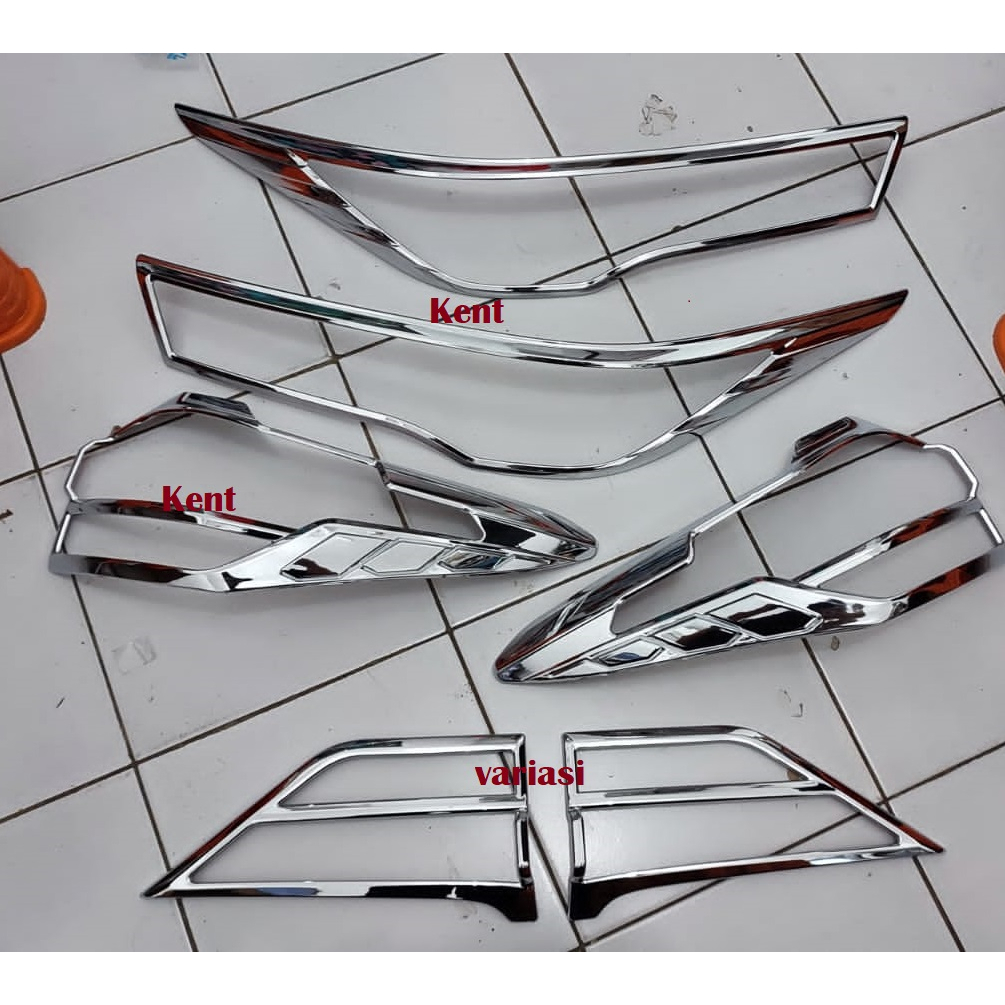 Paket Garnish Depan Belakang Innova Zenix 2023 Chrome