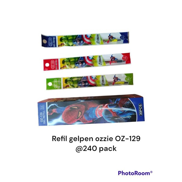 

Refill/ Isi ulang Bolpen/ Pulpen/ Bolpoin Gel 0,5mm Isi 20pcs Motif Cowok & Cewek Merek Ozzie