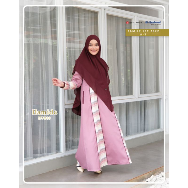 Hamida Dress Dewasa By Yasmeera Gamis Mom - Dewasa