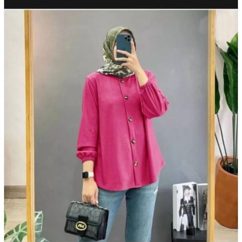 Devanca Shirt Kancing Aktif Kemeja Casual