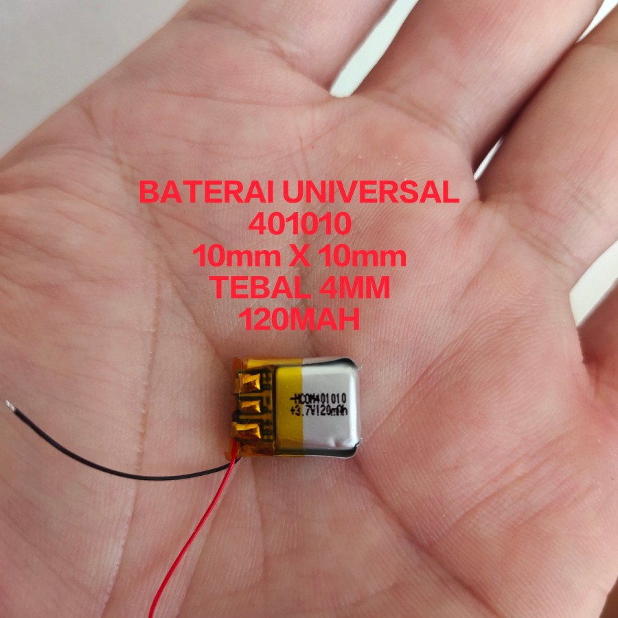 BATERAI HEADSET BLUETOOTH 401010 ukuran 10mm x 12mm / 1CM X 1.2CM &amp; BATERAI TWS  9mm x 9mm SOLDER &amp; 402020 20MM X 20MM KABEL MANTUL