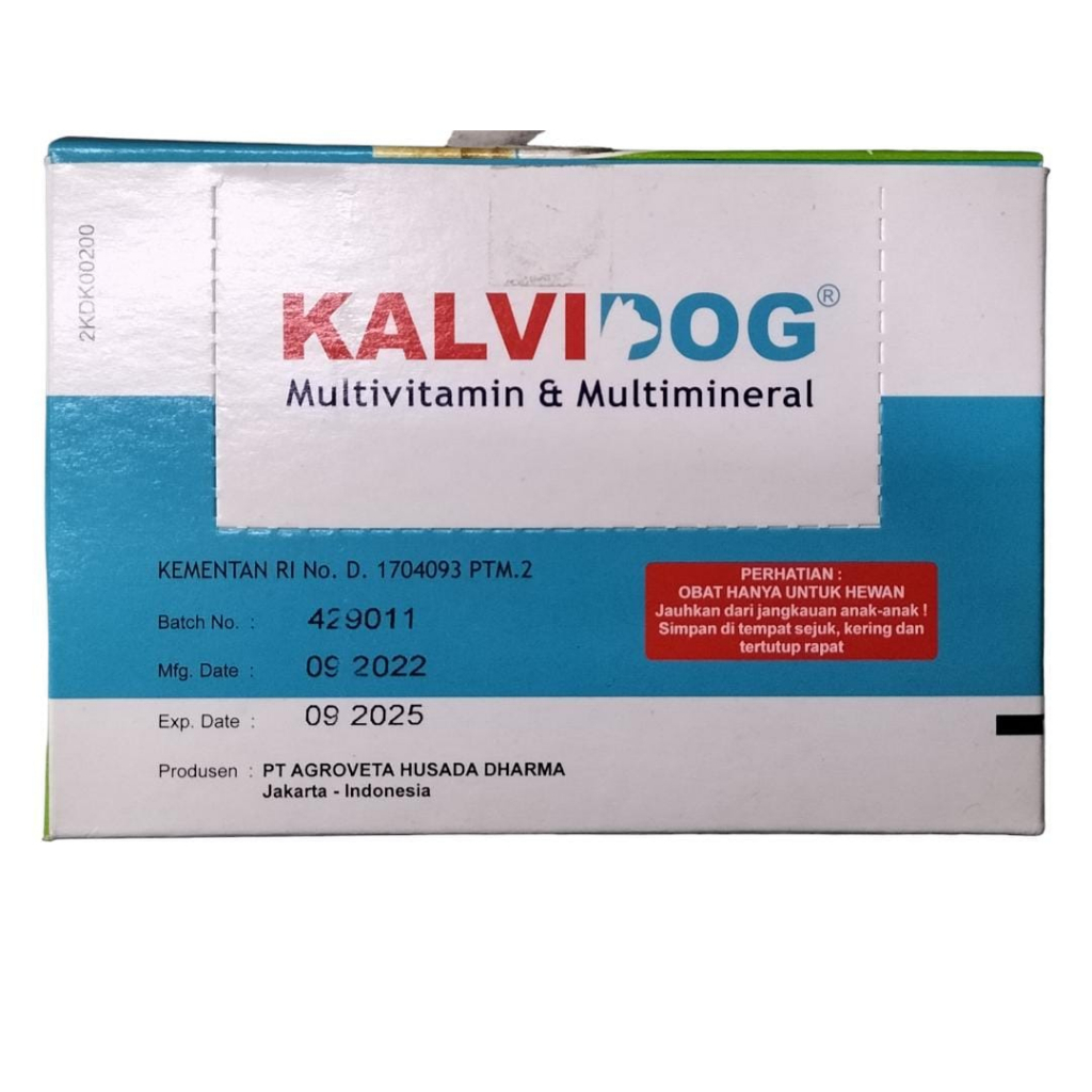 Kalvidog multivitamin bulu anjing kucing kelinci 6 T kalbe rsa LIVER