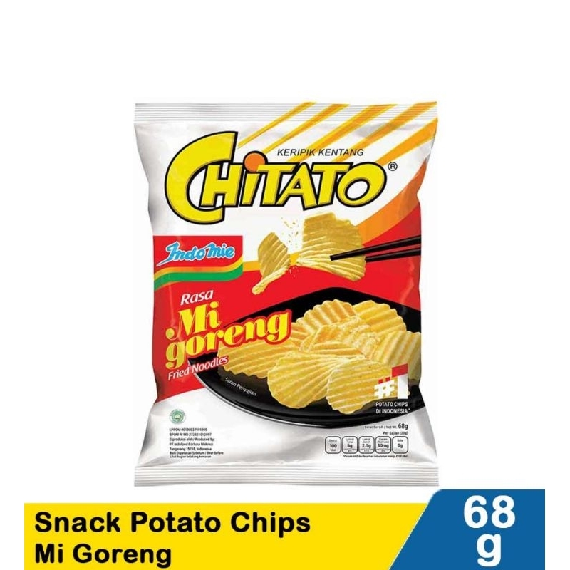 

CHITATO KERIPIK KENTANG SNACK POTATO CHIPS RASA MI GORENG KEMASAN 68 GRAM