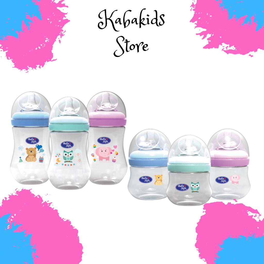 Baby Safe Wide Neck Baby Safe Botol Wide Neck Babysafe WN01 WN02 WN04 WN05 - Kabakids Store