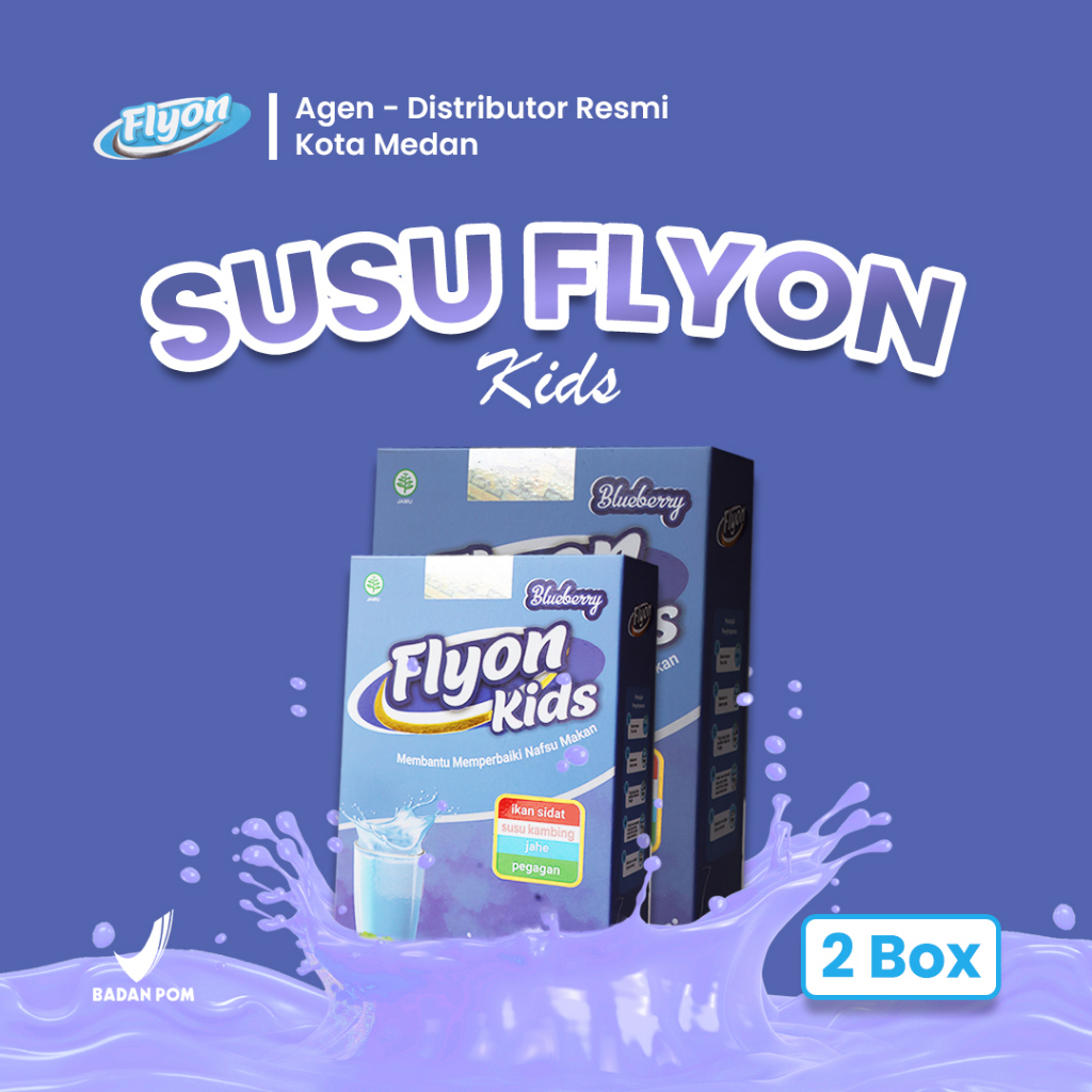 

Susu Flyon KIDS 2 box - Penggemuk Badan Anak Meningkatkan Nafsu Makan Anak Susu Flyon Penambah Berat Badan Ampuh -