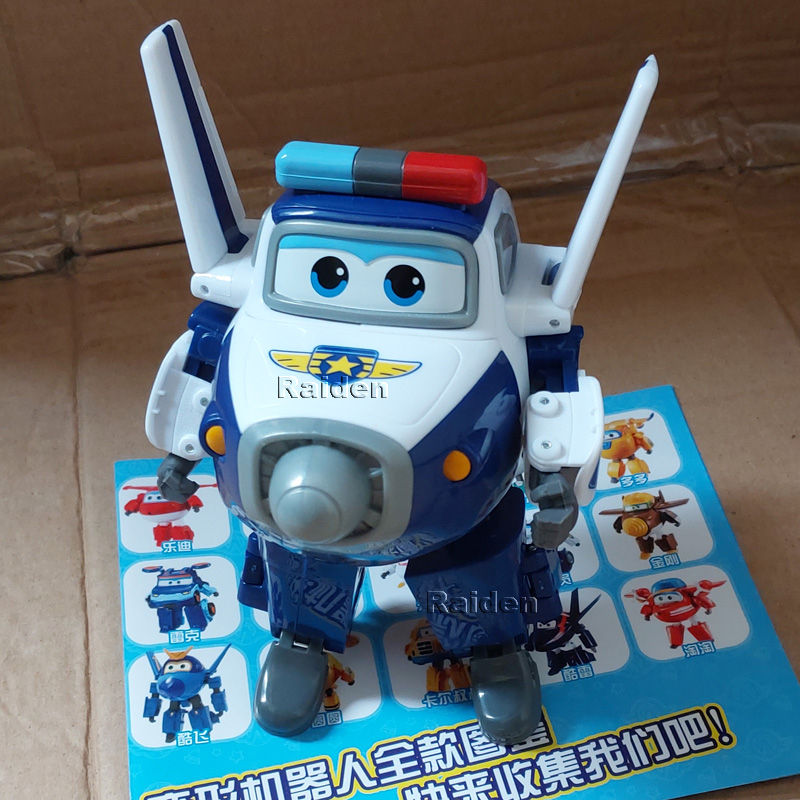 Superwings Paul super wings ukuran besar 12cm mainan robot pesawat