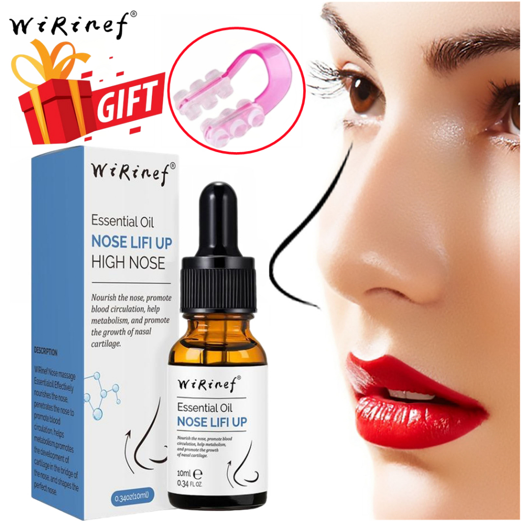 WiRinef Alat Nose lift Up Minyak Hidung 10ml  Alat Pemancung Hidung dan Pengurangan Hidung Hasil Alami Permanen dan Aman Nose lift Up Essential Oil (Free Nose Up  Clipper)