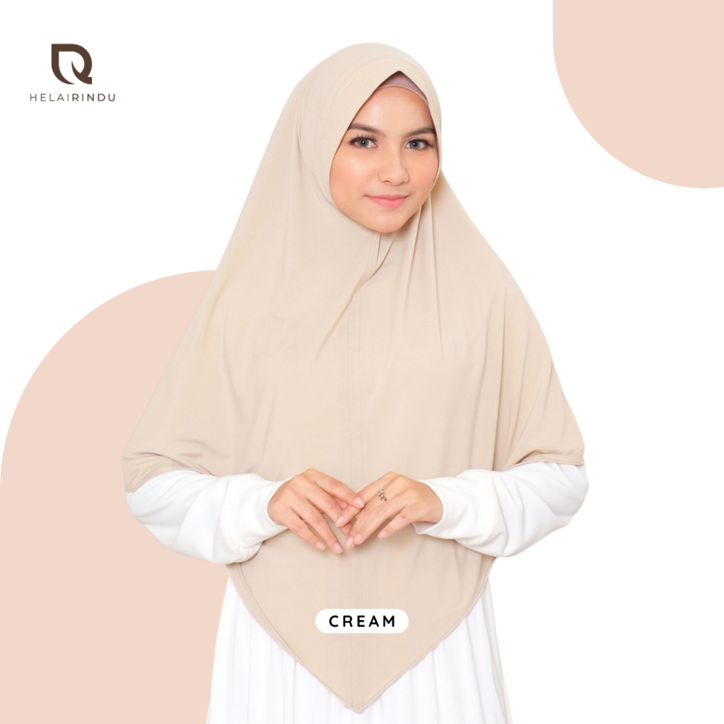 𝐇𝐄𝐋𝐀𝐈𝐑𝐈𝐍𝐃𝐔 - Kerudung Sport Hijab Instan Jersey Dara