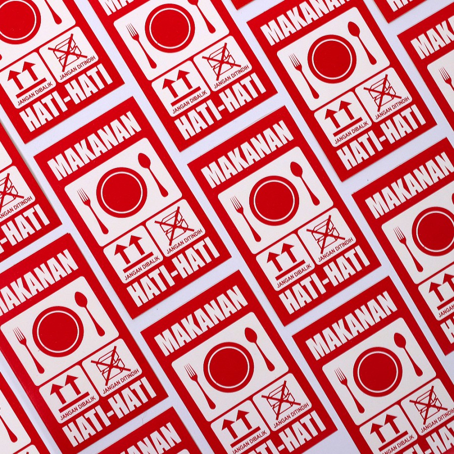 

fragile | stiker fragile murah | chromo uk 8X5 CM | - A