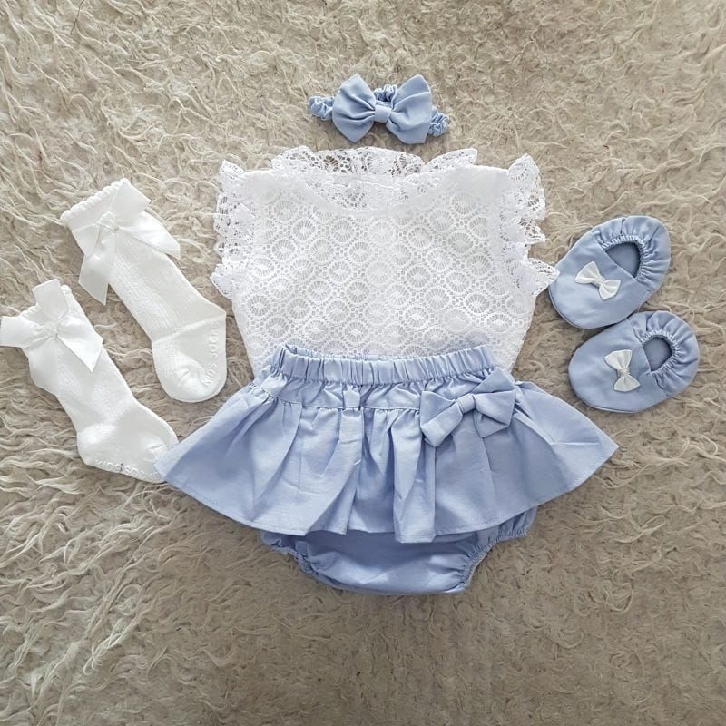 baju bayi Newborn Polkadot bloomer Set