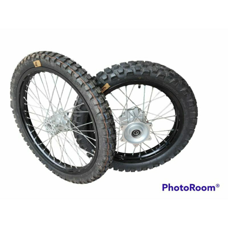 PROMO WHEELSET VELG SET RODA HONDA CRF 150L CRF150L ASLI ORI AHM COPOTAN MOTOR SET BAN TEBAL BAGUS L