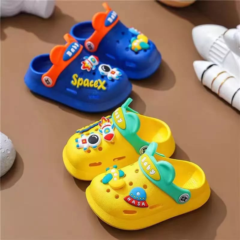 SHOEGALLERY LV0291 Sandal Slop Import Astronot Anak Laki-laki Perempuan Termurah Kekinian Sendal Casual