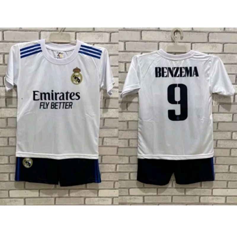 setelan jersey anak printing real madrid