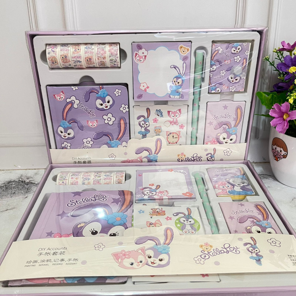 

Paket Jurnal 7in1 Motif Duffy Cat Warna Ungu Fancy Favorit Anak / Paket 7 Alat tulis Komplit Perlengkapan Sekolah terlengkap kualitas premium bisa COD