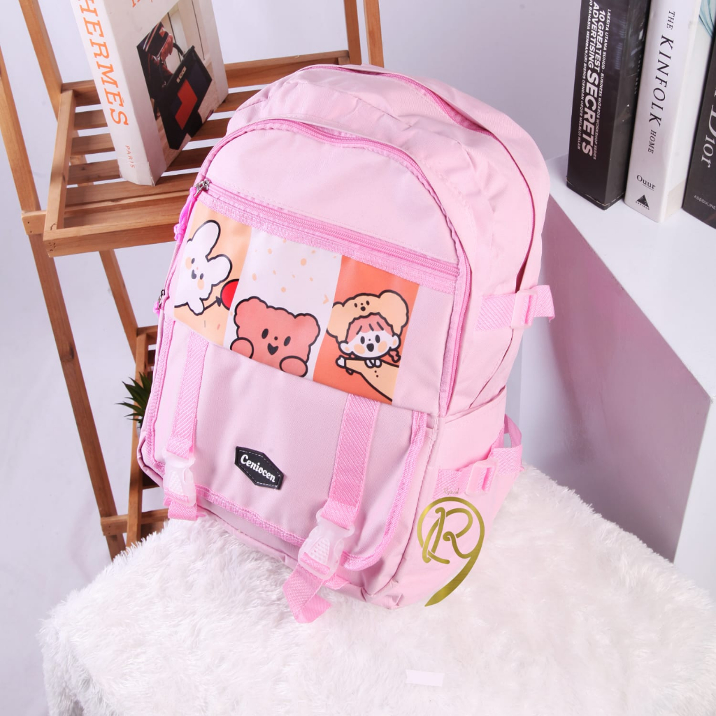 Rya.id - Tas Ransel Sekolah Anak Distro Terbaru 2023 Lagi Hits Motif Bear Kekinian Tas Punggung Anak Tas Ransel Anak Serba Guna