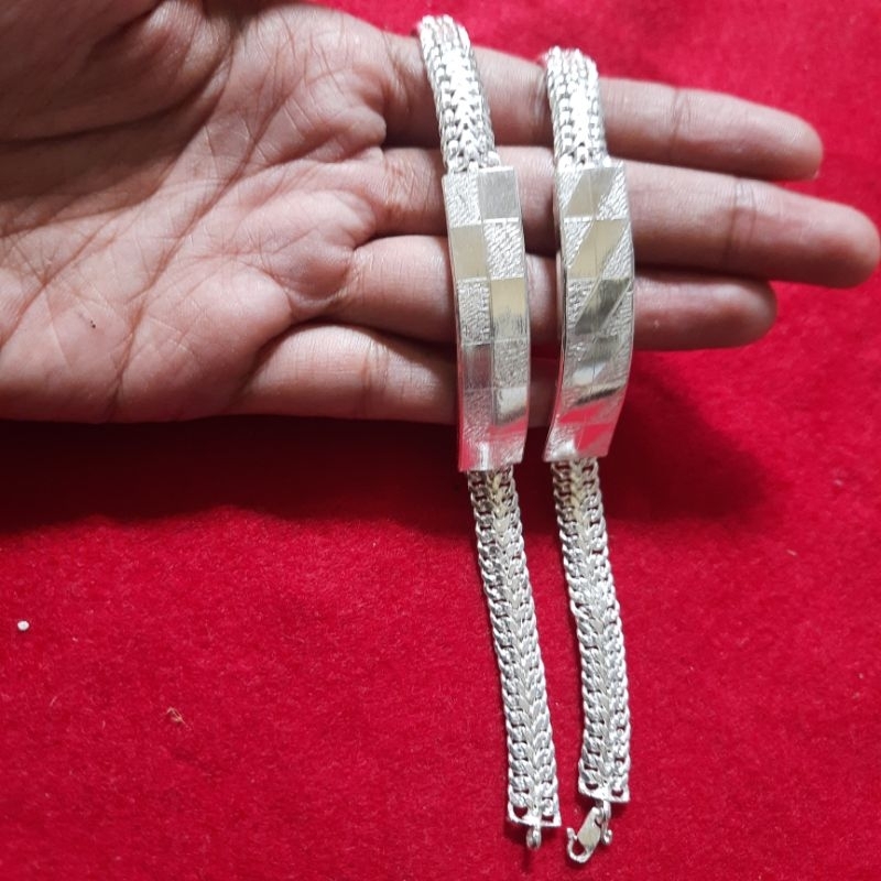 GELANG MOTIF PLAT DEWASA