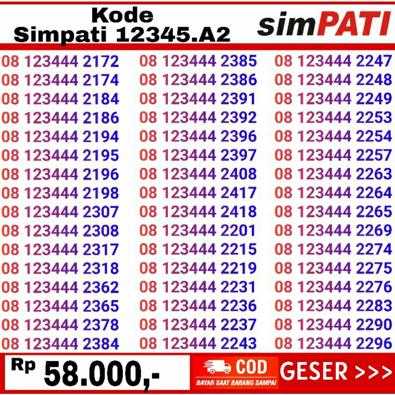 telkomsel prabayar nomor lumayan rapi murah 12345