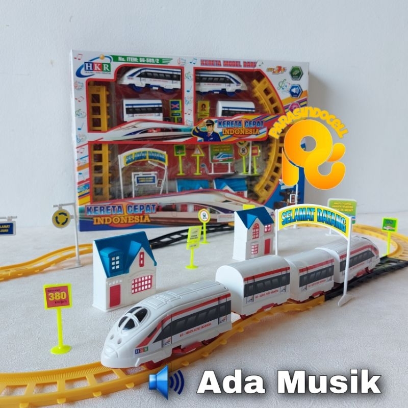 Mainan Kereta Cepat Indonesia Ukuran Besar Mainan Set Kereta