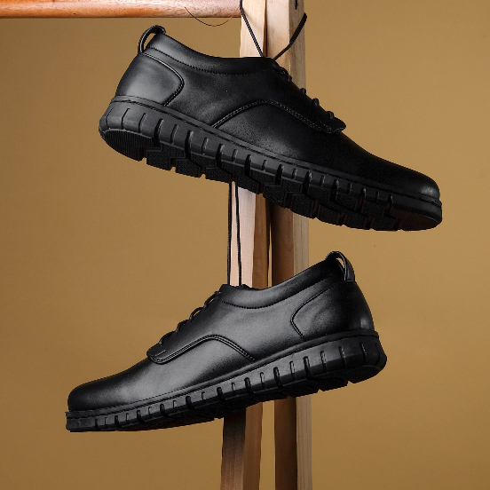 Sepatu Pantofel Pria Formal Kerja Kantor Black Pantopel Terbaru Sekolah Trendi Orginal Arf Ast