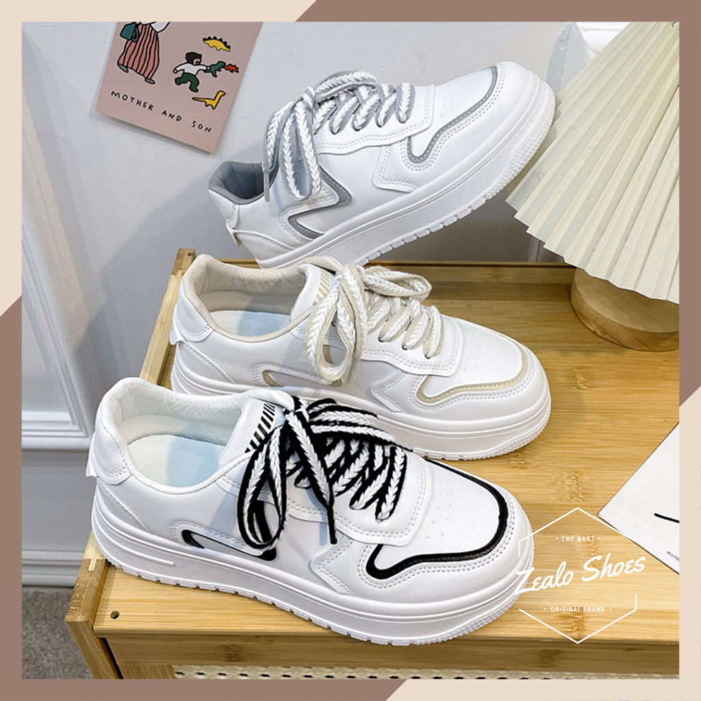 Zealo.Shoes 277 Sepatu Sneakers Wanita Korea Fashion Import