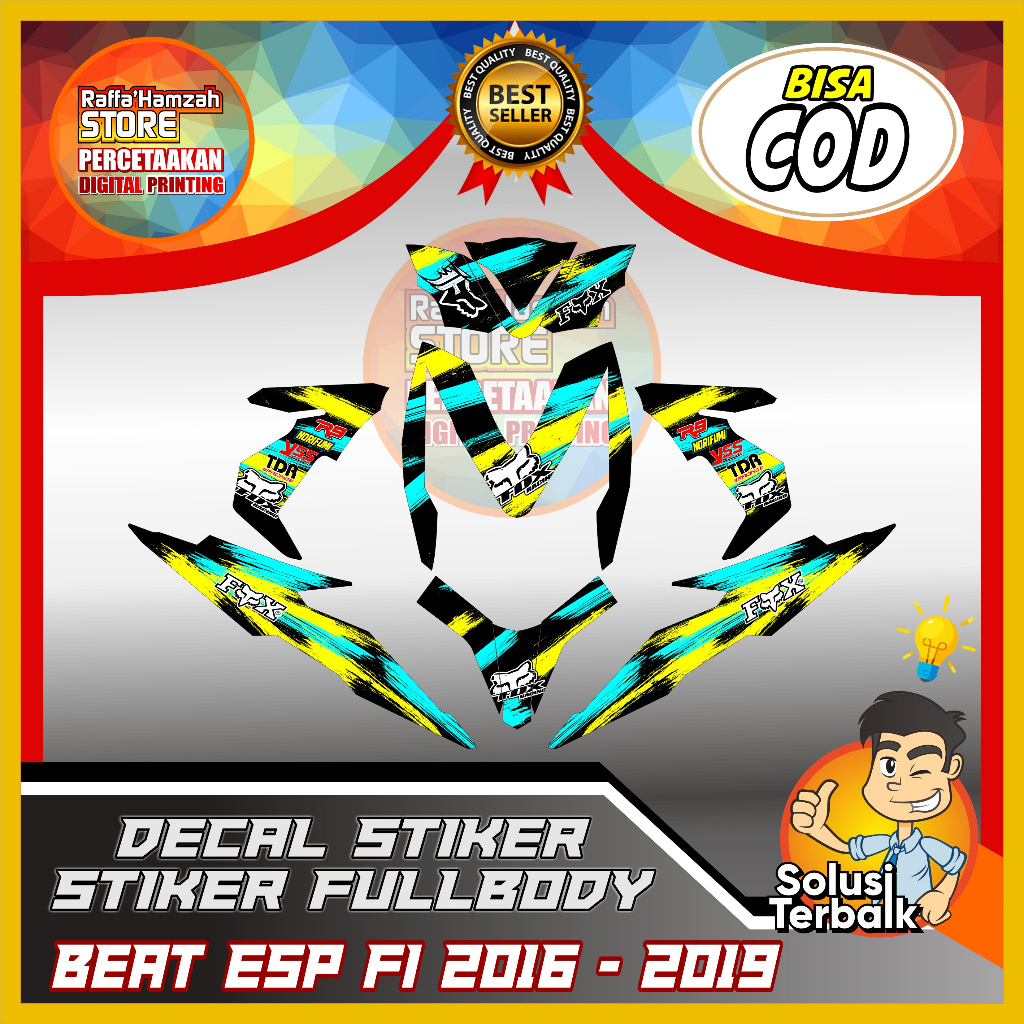 Decal Stiker Fullbody Beat Street / Fi Esp / Fi New 2016 2017 2018 2019 - Sticker Full Body Variasi 