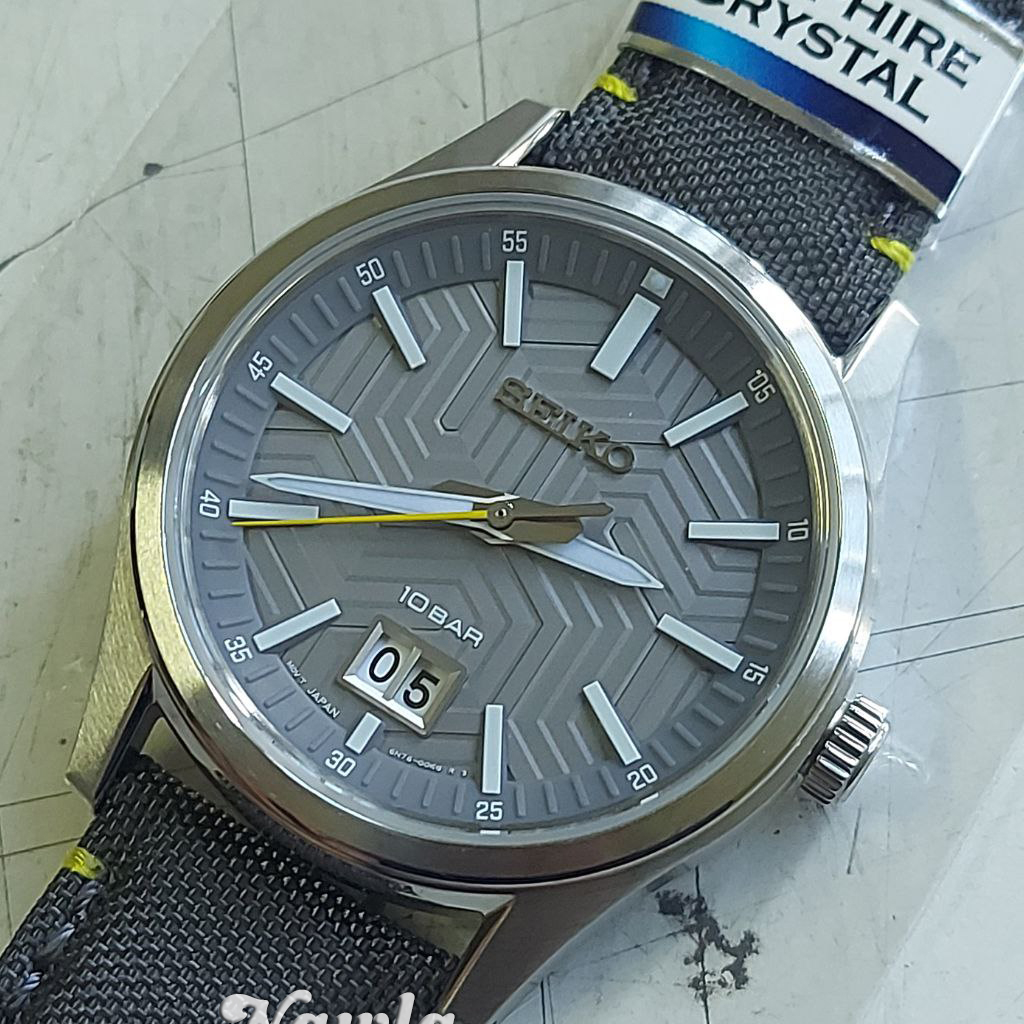 Seiko Quartz SUR543P1 Analog Sapphire Grey - Jam Tangan Pria SUR543