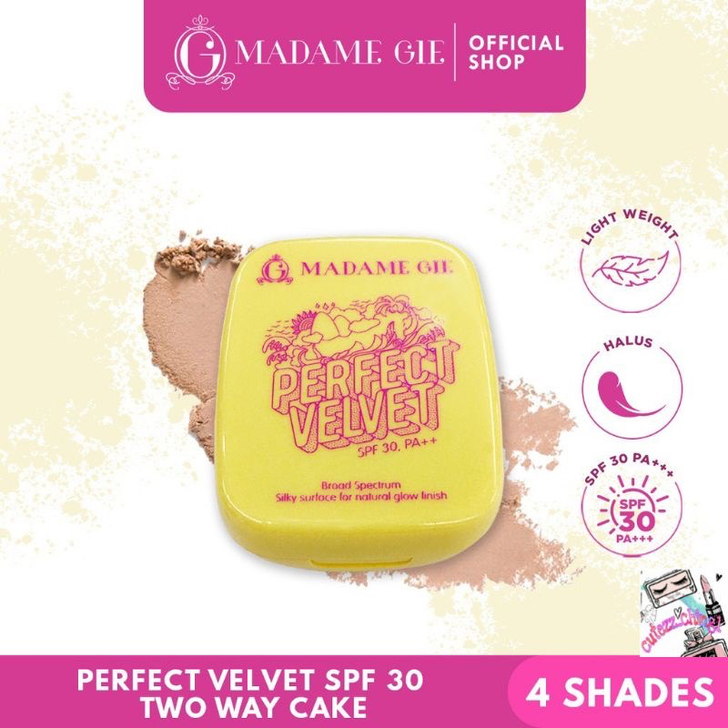 ￼Madame Gie Perfect Velvet SPF30 Two Way Cake bedak padat