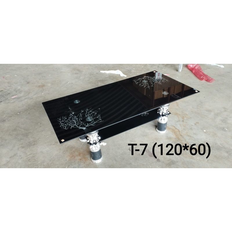 Meja Tamu / Meja Coffe / Meja Teras Kaca 2 Tingkat T-7