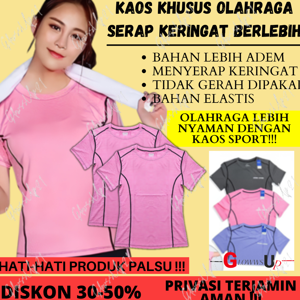 KAOS SPORT TALLY 1006 - BAJU OLAHRAGA WANITA TALLY - KAOS SPORT - Hijau