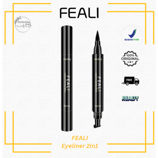 [BPOM] FEALI EYELINER STAMP 2IN1 WATERPROOF VIRAL