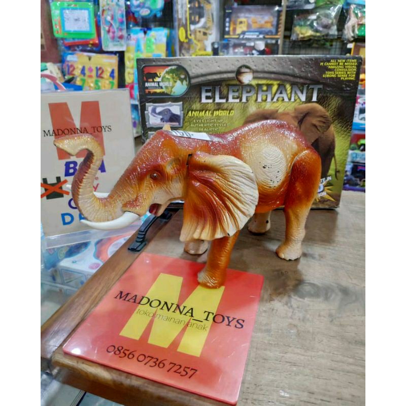 Mainan kerbau, banteng, kebo, pembajak sawah, gajah, sapi, hewan batrei