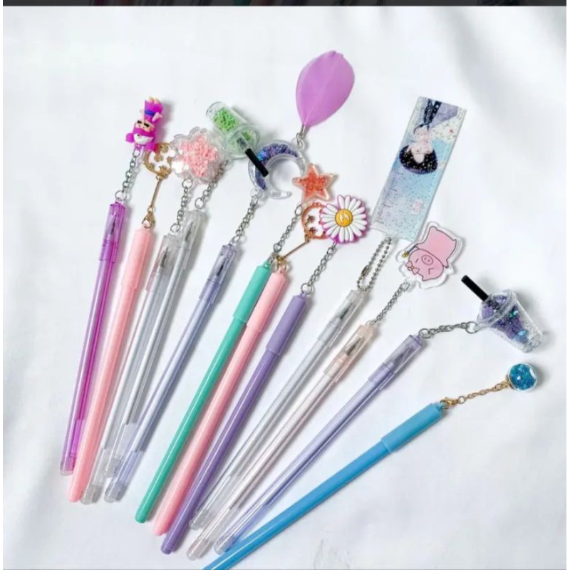 

pulpen gantungan lucu, pulpen gel, pulpen gantungan