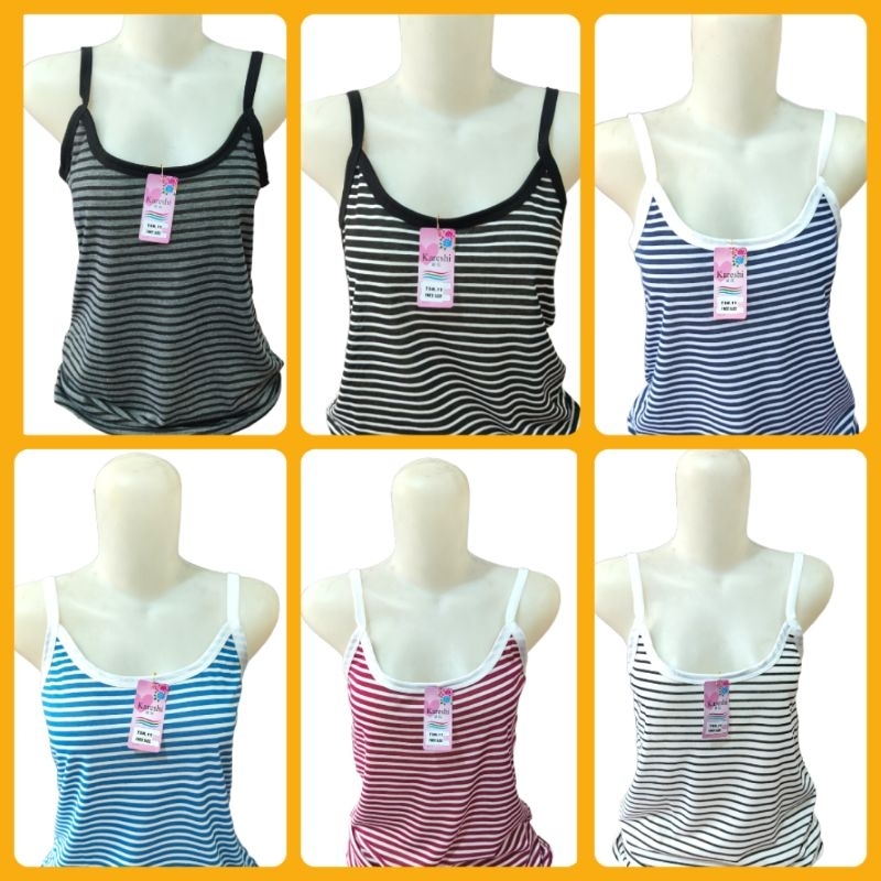 Tengtop Singlet Atasan Dewasa Salur