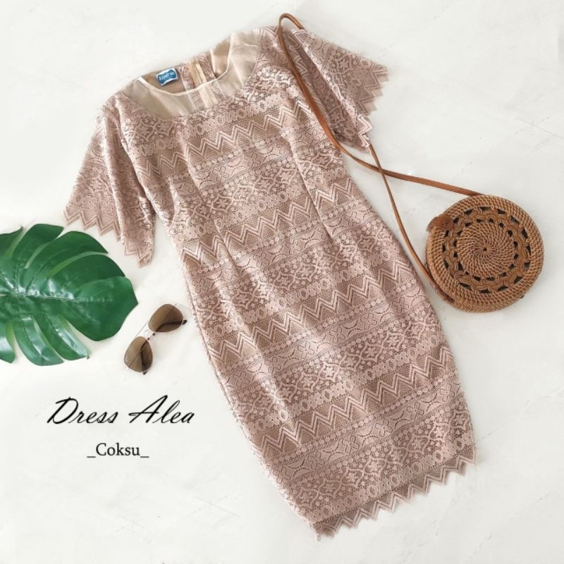 DRESS ALEA/DRES BROKAT/DRES ANAK PEREMPUAN/DRES KEKINIAN/BAJU ANAK UNIK/PROPERTI FOTO/BAJU BABY NEWB