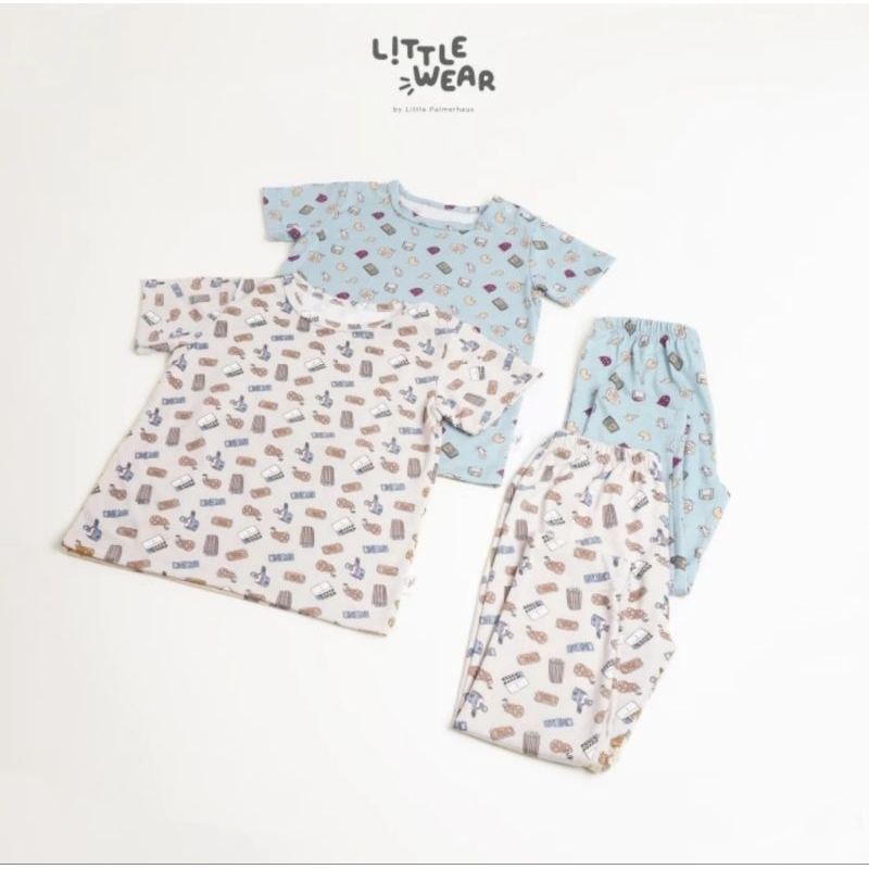 Little Palmerhaus Setelan Lengan Pendek Celana Panjang (KP) Retro Series 14.0