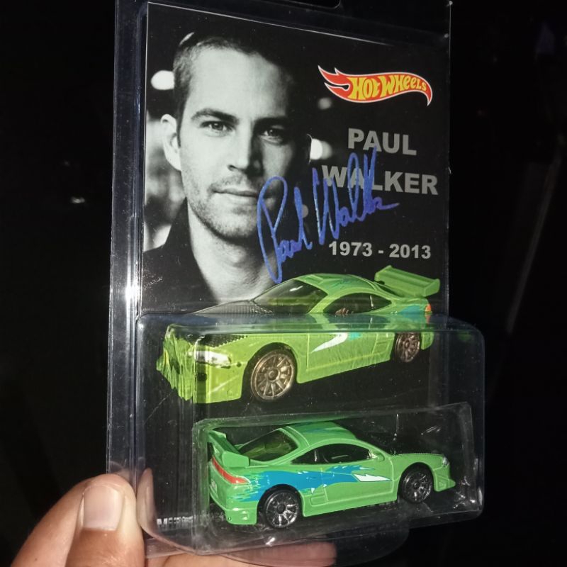 Custom Card For Paul Walker Mitsubishi Eclipse Light Green Fast Furious Brian Oconner Hw Hot Wheels 