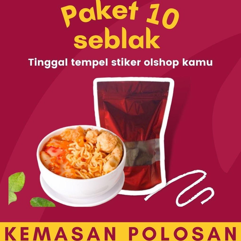 PAKET 10 PCS SEBLAK KEMASAN POLOSAN