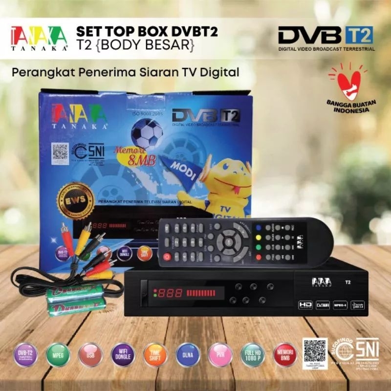 Set Top Box Digital TANAKA BODY PLASTIK BESAR &amp; LUBY TV Digital