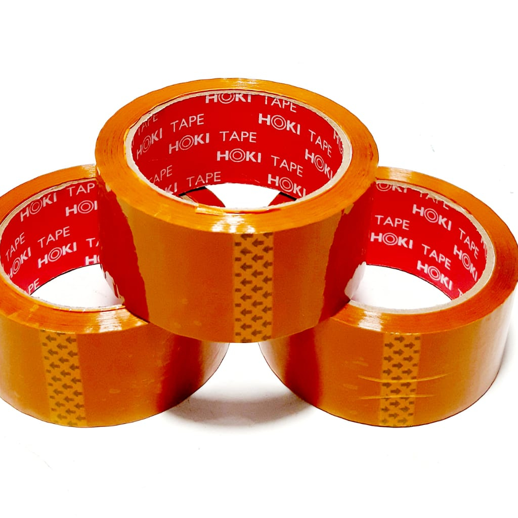 

Harga Per (1pcs ) Lakban Tape HOKI / PLUTO Coklat Dan Bening 2inch x 45mm x 72yard