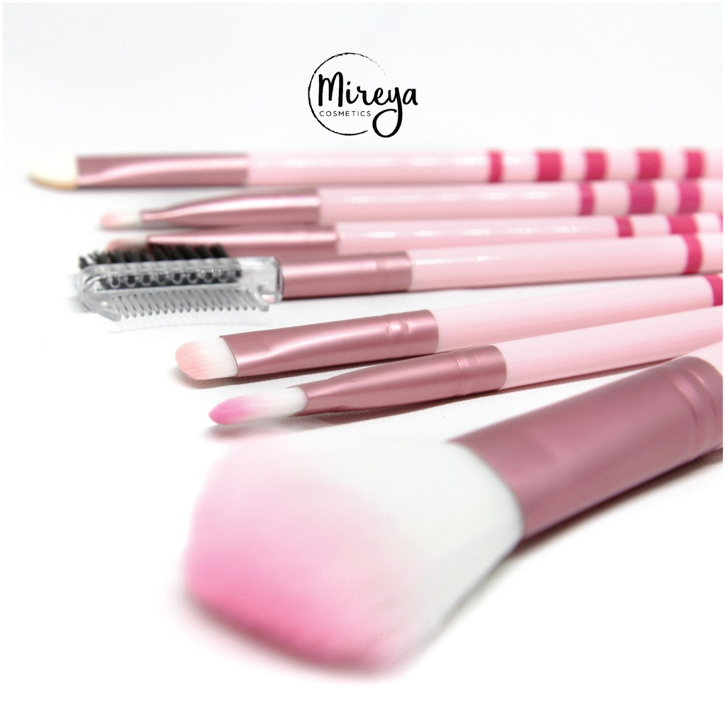 Mireya 7 Brush Set - Kuas Make up Isi 7 / Brush Make up Isi 7 Kuas Makeup Set Kosmetic Brush Powder Eye Shadow Foundation Blusher