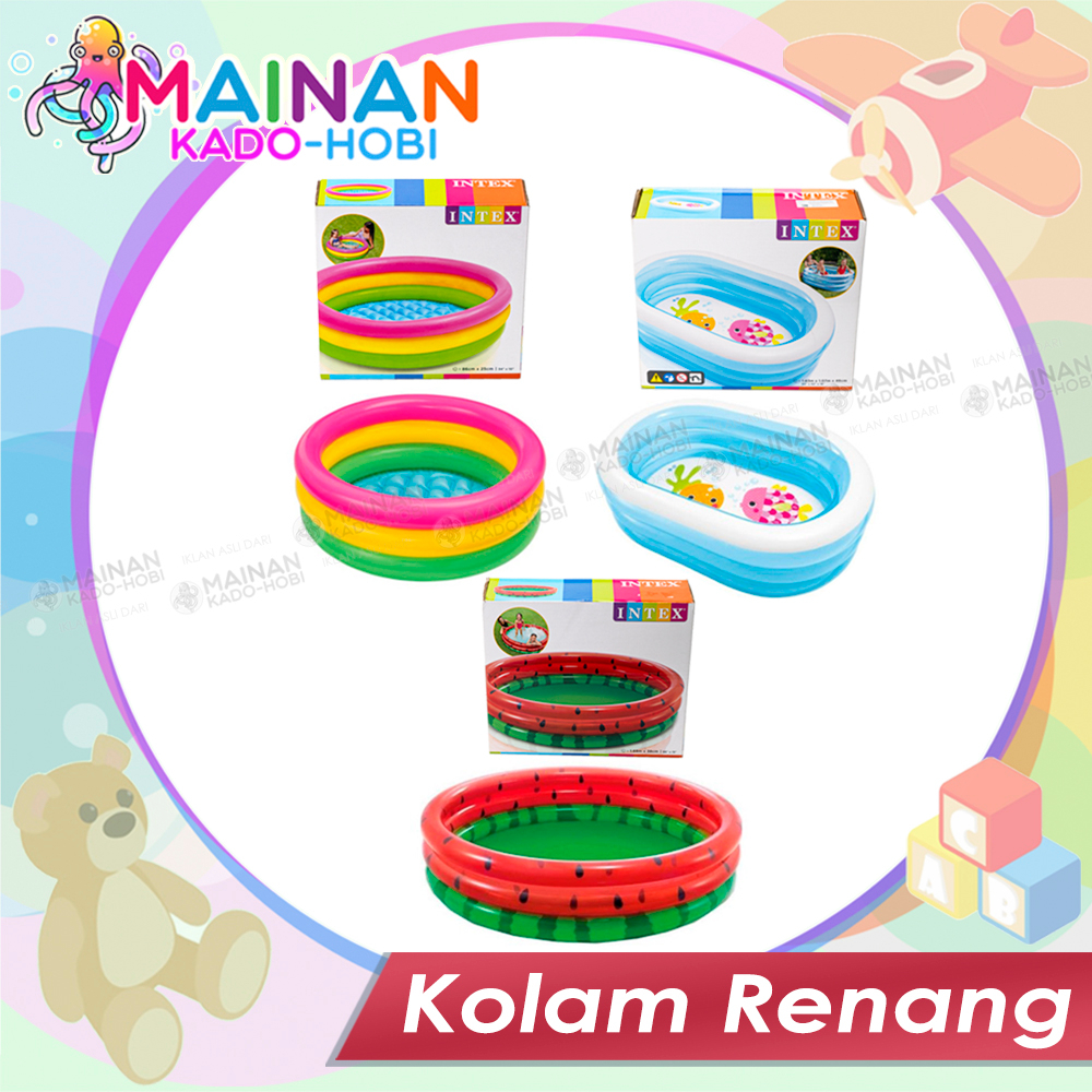 HADIAH ULANG TAHUN MAINAN EDUKASI ANAK SWIMMING POOL KOLAM RENANG KARET ANAK KARAKTER
