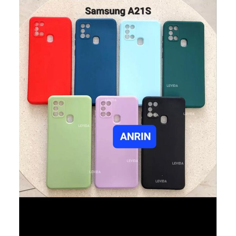 SAMSUNG A21S CASE MACARON SQUARE CASING SOFTCASE SILIKON