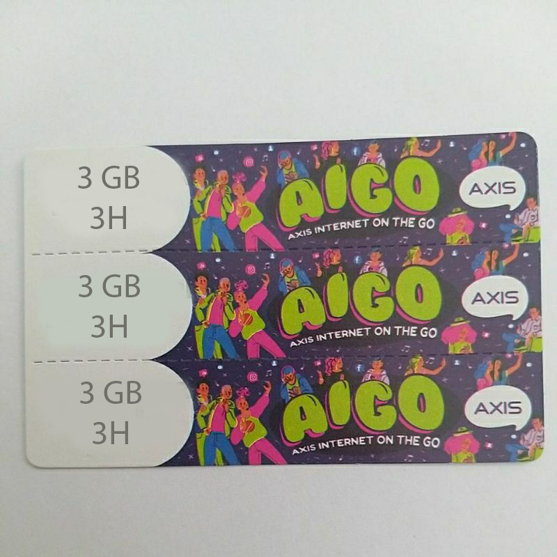 Voucher Axis 2,5 GB 3 Hari (3GB)